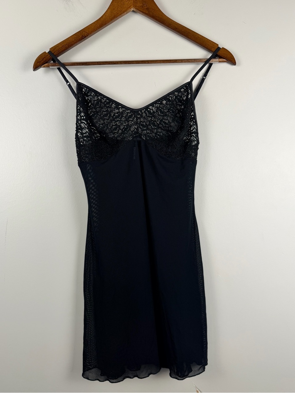 Cosabella Black Mesh Sheer nightie mini size large